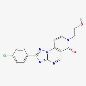 2-(4-chlorophenyl)-7-(2-hydroxyethyl)pyrido[3,4-e][1,2,4]triazolo[1,5-a]pyrimidin-6(7H)-one