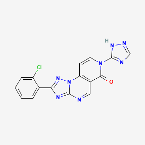 2-(2-chlorophenyl)-7-(1H-1,2,4-triazol-5-yl)pyrido[3,4-e][1,2,4]triazolo[1,5-a]pyrimidin-6(7H)-one