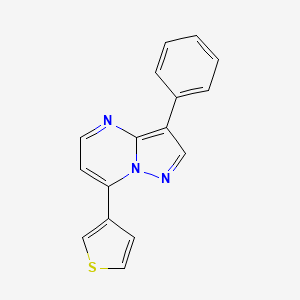 3-PHENYL-7-(THIOPHEN-3-YL)PYRAZOLO[1,5-A]PYRIMIDINE