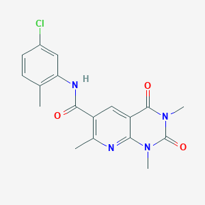 N-(5-chloro-2-methylphenyl)-1,3,7-trimethyl-2,4-dioxopyrido[2,3-d]pyrimidine-6-carboxamide