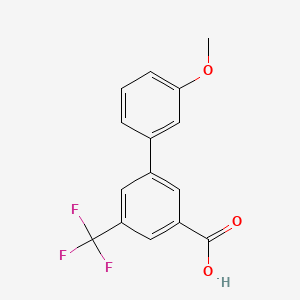 molecular formula C15H11F3O3 B594472 3-(3-甲氧基苯基)-5-三氟甲基苯甲酸 CAS No. 1261948-48-4