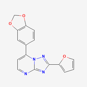 7-(2H-1,3-BENZODIOXOL-5-YL)-2-(FURAN-2-YL)-[1,2,4]TRIAZOLO[1,5-A]PYRIMIDINE