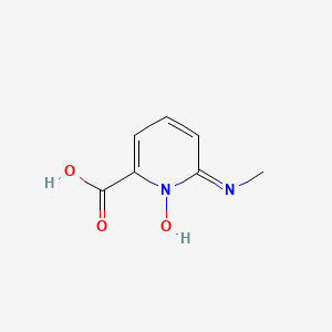 molecular formula C7H8N2O3 B594475 6-(Methylamino)-2-pyridinecarboxylic acid 1-oxide CAS No. 135589-82-1