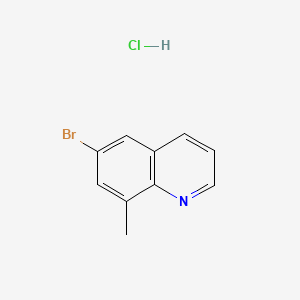 molecular formula C10H9BrClN B594478 6-Bromo-8-methylquinoline hydrochloride CAS No. 1257665-18-1