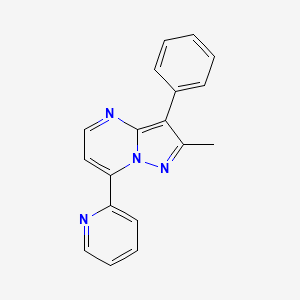 2-Methyl-3-phenyl-7-pyridin-2-ylpyrazolo[1,5-a]pyrimidine