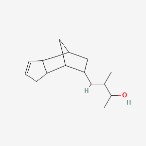 molecular formula C15H22O B594480 3-Buten-2-ol, 4-(3a,4,5,6,7,7a-hexahydro-4,7-methano-1H-inden-6-yl)-3-methyl- CAS No. 126646-06-8