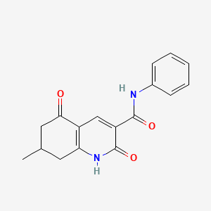 7-methyl-2,5-dioxo-N-phenyl-1,2,5,6,7,8-hexahydroquinoline-3-carboxamide