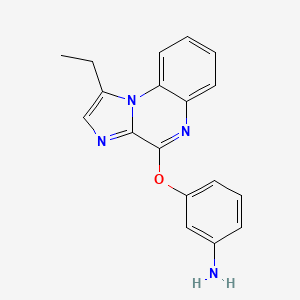 3-[(1-ethylimidazo[1,2-a]quinoxalin-4-yl)oxy]aniline