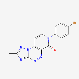 7-(4-bromophenyl)-2-methylpyrido[4,3-e][1,2,4]triazolo[5,1-c][1,2,4]triazin-6(7H)-one