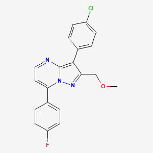 3-(4-chlorophenyl)-7-(4-fluorophenyl)-2-(methoxymethyl)pyrazolo[1,5-a]pyrimidine