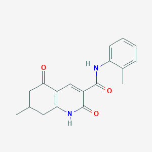 7-methyl-N-(2-methylphenyl)-2,5-dioxo-1,2,5,6,7,8-hexahydroquinoline-3-carboxamide