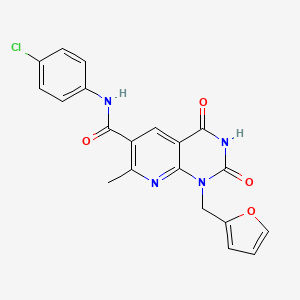 N~6~-(4-chlorophenyl)-1-(2-furylmethyl)-7-methyl-2,4-dioxo-1,2,3,4-tetrahydropyrido[2,3-d]pyrimidine-6-carboxamide