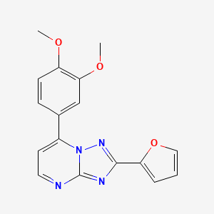 7-(3,4-dimethoxyphenyl)-2-(furan-2-yl)-[1,2,4]triazolo[1,5-a]pyrimidine