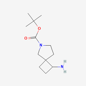 molecular formula C12H22N2O2 B594485 叔丁基1-氨基-6-氮杂螺[3.4]辛烷-6-羧酸酯 CAS No. 1251010-30-6