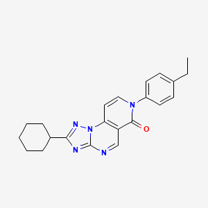 2-cyclohexyl-7-(4-ethylphenyl)pyrido[3,4-e][1,2,4]triazolo[1,5-a]pyrimidin-6(7H)-one