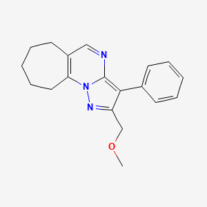 2-(methoxymethyl)-3-phenyl-7,8,9,10-tetrahydro-6H-cyclohepta[e]pyrazolo[1,5-a]pyrimidine