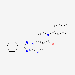 2-cyclohexyl-7-(3,4-dimethylphenyl)pyrido[3,4-e][1,2,4]triazolo[1,5-a]pyrimidin-6(7H)-one