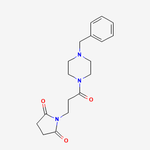 1-[3-(4-benzyl-1-piperazinyl)-3-oxopropyl]-2,5-pyrrolidinedione