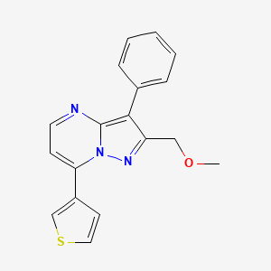 2-(methoxymethyl)-3-phenyl-7-(3-thienyl)pyrazolo[1,5-a]pyrimidine