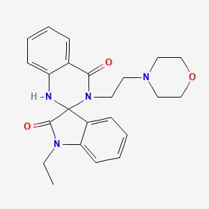 1-ETHYL-3'-[2-(MORPHOLIN-4-YL)ETHYL]-1,2,3',4'-TETRAHYDRO-1'H-SPIRO[INDOLE-3,2'-QUINAZOLINE]-2,4'-DIONE