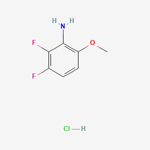 molecular formula C7H8ClF2NO B594494 2,3-二氟-6-甲氧基苯胺盐酸盐 CAS No. 1332581-65-3