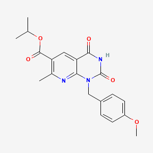 PROPAN-2-YL 1-[(4-METHOXYPHENYL)METHYL]-7-METHYL-2,4-DIOXO-1H,2H,3H,4H-PYRIDO[2,3-D]PYRIMIDINE-6-CARBOXYLATE