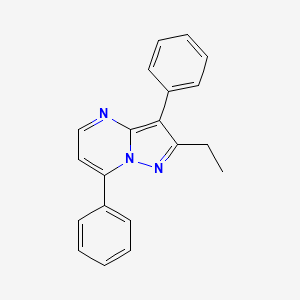 molecular formula C20H17N3 B5944942 2-ethyl-3,7-diphenylpyrazolo[1,5-a]pyrimidine 