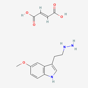 molecular formula C15H19N3O5 B594495 3-(2-hydrazinylethyl)-5-methoxy-1H-indole fumarate CAS No. 1263287-82-6