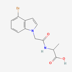 N-[(4-bromo-1H-indol-1-yl)acetyl]alanine