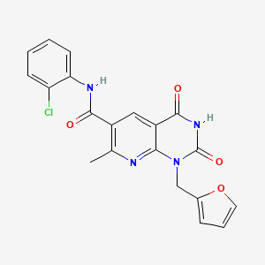 N-(2-CHLOROPHENYL)-1-[(FURAN-2-YL)METHYL]-7-METHYL-2,4-DIOXO-1H,2H,3H,4H-PYRIDO[2,3-D]PYRIMIDINE-6-CARBOXAMIDE