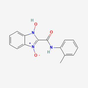 1-hydroxy-N-(2-methylphenyl)-1H-benzimidazole-2-carboxamide 3-oxide