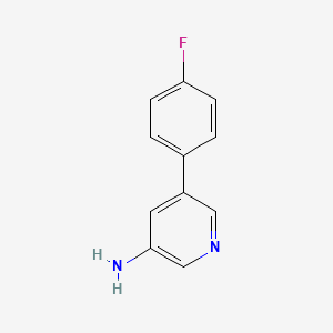 molecular formula C11H9FN2 B594498 5-(4-Fluorophenyl)pyridin-3-amine CAS No. 1214380-91-2