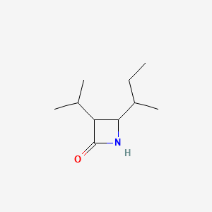 molecular formula C10H19NO B594499 4-(sec-Butyl)-3-isopropylazetidin-2-one CAS No. 125606-87-3