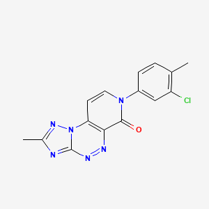 7-(3-chloro-4-methylphenyl)-2-methylpyrido[4,3-e][1,2,4]triazolo[5,1-c][1,2,4]triazin-6(7H)-one