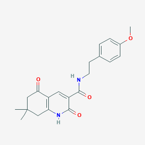 N-[2-(4-methoxyphenyl)ethyl]-7,7-dimethyl-2,5-dioxo-6,8-dihydro-1H-quinoline-3-carboxamide