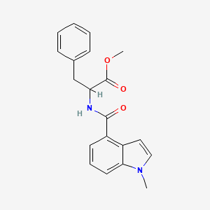 methyl N-[(1-methyl-1H-indol-4-yl)carbonyl]phenylalaninate