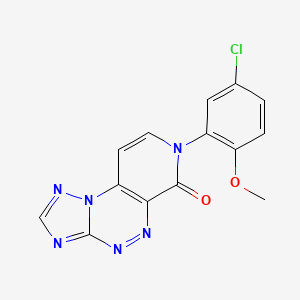 7-(5-chloro-2-methoxyphenyl)pyrido[4,3-e][1,2,4]triazolo[5,1-c][1,2,4]triazin-6(7H)-one