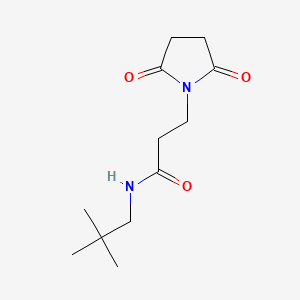 N-(2,2-dimethylpropyl)-3-(2,5-dioxo-1-pyrrolidinyl)propanamide