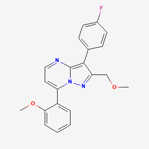 3-(4-fluorophenyl)-2-(methoxymethyl)-7-(2-methoxyphenyl)pyrazolo[1,5-a]pyrimidine