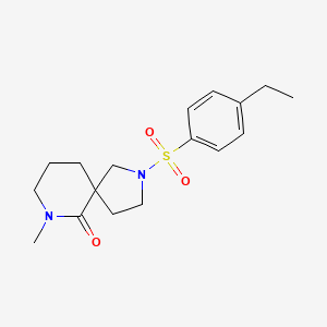 2-[(4-ethylphenyl)sulfonyl]-7-methyl-2,7-diazaspiro[4.5]decan-6-one