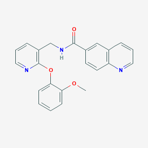 N-{[2-(2-methoxyphenoxy)pyridin-3-yl]methyl}quinoline-6-carboxamide