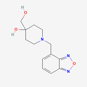 1-(2,1,3-benzoxadiazol-4-ylmethyl)-4-(hydroxymethyl)piperidin-4-ol