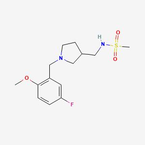 N-{[1-(5-fluoro-2-methoxybenzyl)pyrrolidin-3-yl]methyl}methanesulfonamide