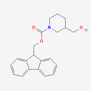 molecular formula C21H23NO3 B594517 1-Fmoc-3-(Hydroxymethyl)piperidin CAS No. 1341328-61-7