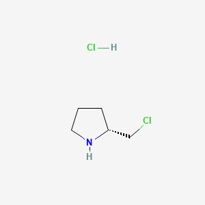 molecular formula C5H11Cl2N B594525 (R)-2-(Chloromethyl)pyrrolidine hydrochloride CAS No. 1260595-52-5