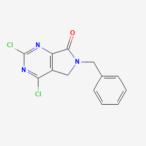 molecular formula C13H9Cl2N3O B594529 6-苄基-2,4-二氯-5H-吡咯并[3,4-d]嘧啶-7(6H)-酮 CAS No. 1207368-82-8