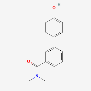 molecular formula C15H15NO2 B594536 4'-Hydroxy-N,N-dimethyl-[1,1'-biphenyl]-3-carboxamide CAS No. 1261896-44-9