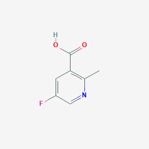 molecular formula C7H6FNO2 B059454 5-氟-2-甲基烟酸 CAS No. 1211534-44-9