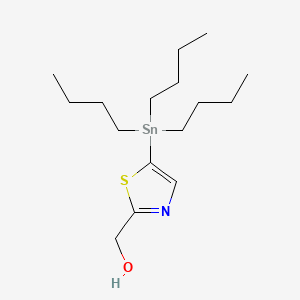 molecular formula C16H31NOSSn B594543 2-Hydroxymethyl-5-(tributylstannyl)thiazole CAS No. 1245816-28-7