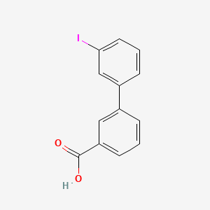 molecular formula C13H9IO2 B594545 3'-碘-[1,1'-联苯]-3-羧酸 CAS No. 1215206-40-8